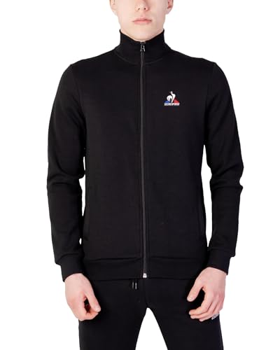 Le Coq Sportif Unisex ESS Fz Sweat Nr. 4 M Black Trainingsjacke, Schwarz, XX-Large von Le Coq Sportif