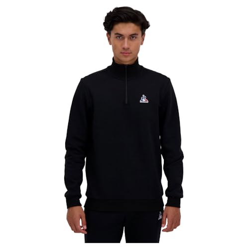 Le Coq Sportif Unisex ESS Halfzip N°1 M Pullover, Schwarz, Large von Le Coq Sportif