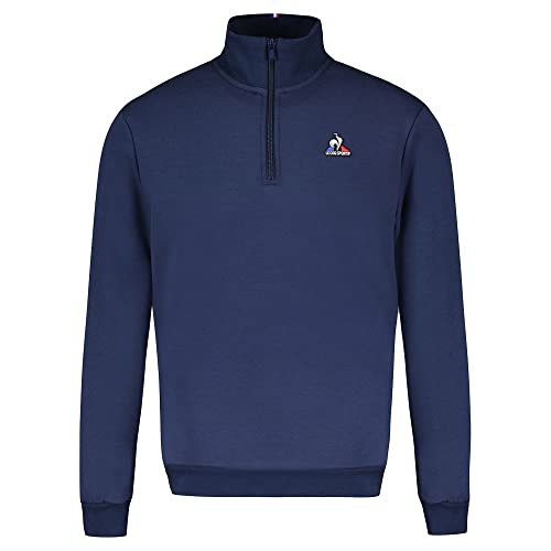 Le Coq Sportif Unisex ESS Halfzip Nr. 1 M Dress Blues Pullover, Medium von Le Coq Sportif