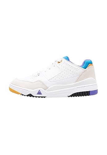 Le Coq Sportif Unisex LCS T1000 Mountain Optical White/Turkish Sneaker, Weiß/Blau/Violett, 42 EU von Le Coq Sportif