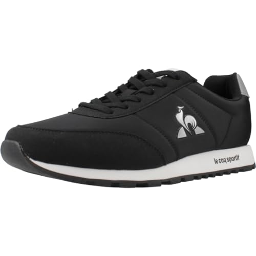 Le Coq Sportif Unisex Racerone_2 Black/Silver Sneaker, Schwarz/silberfarben, 40 EU von Le Coq Sportif