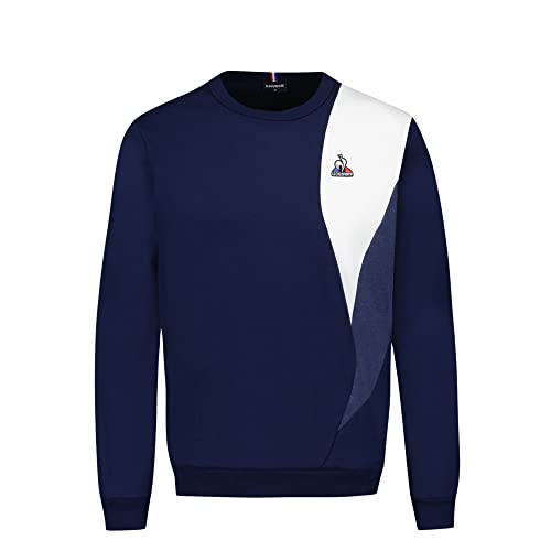 Le Coq Sportif Unisex Saison 1 Crew Sweatshirt Nr. 1 M Nachtblau Pullover, blau, Small von Le Coq Sportif