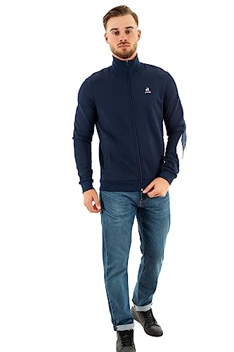 Le Coq Sportif Unisex Saison 1 Fz Sweatshirt Nr. 1 M Nachtblau Trainingsjacke, blau, Large von Le Coq Sportif