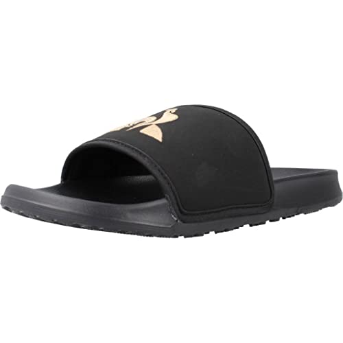 Le Coq Sportif Unisex Slide Binding Metallic Black/Old Brass Flipflop, 41 EU von Le Coq Sportif