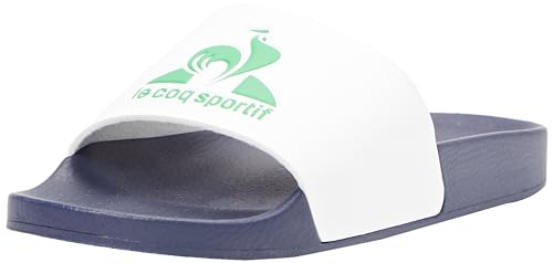 Le Coq Sportif Unisex Slide Hf Fef Dress Blue/White/Green Sneaker, Kleid, Blau, Weiß, Grün, 47 EU von Le Coq Sportif