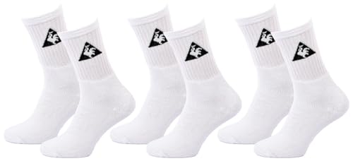 Le Coq Sportif X3 Paar weiße Herrensocken K6018, weiß, 43-46 von Le Coq Sportif