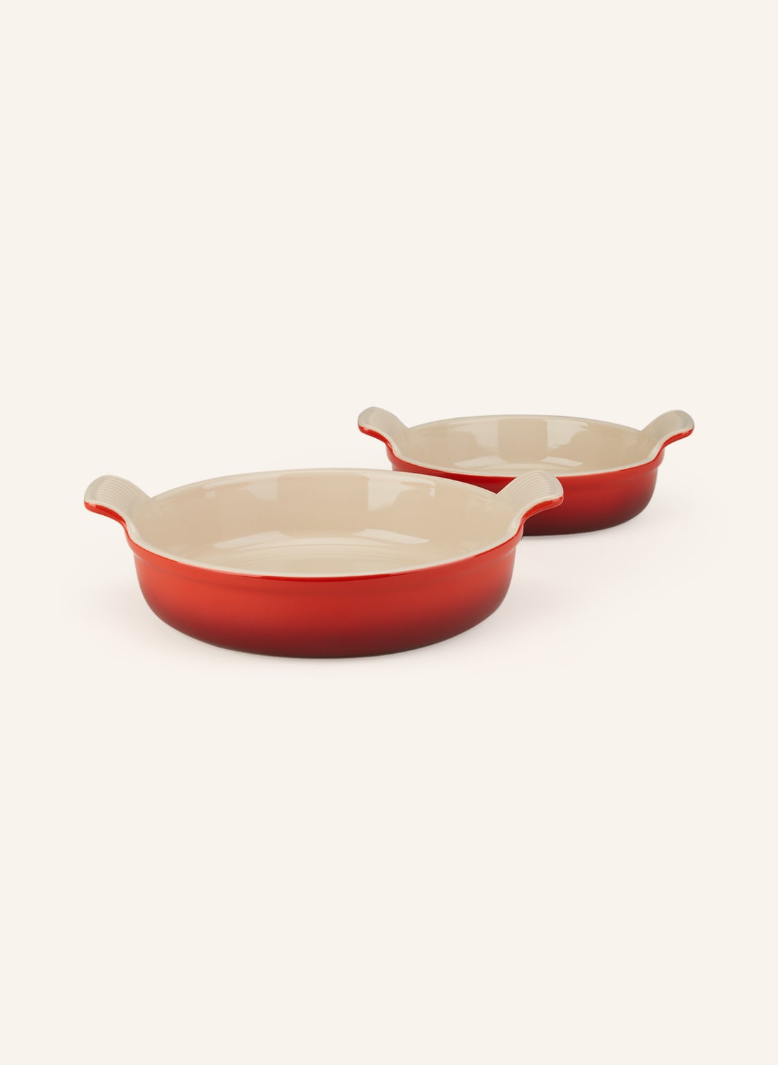 Le Creuset 2er-Set Auflaufformen Tradition rot von Le Creuset