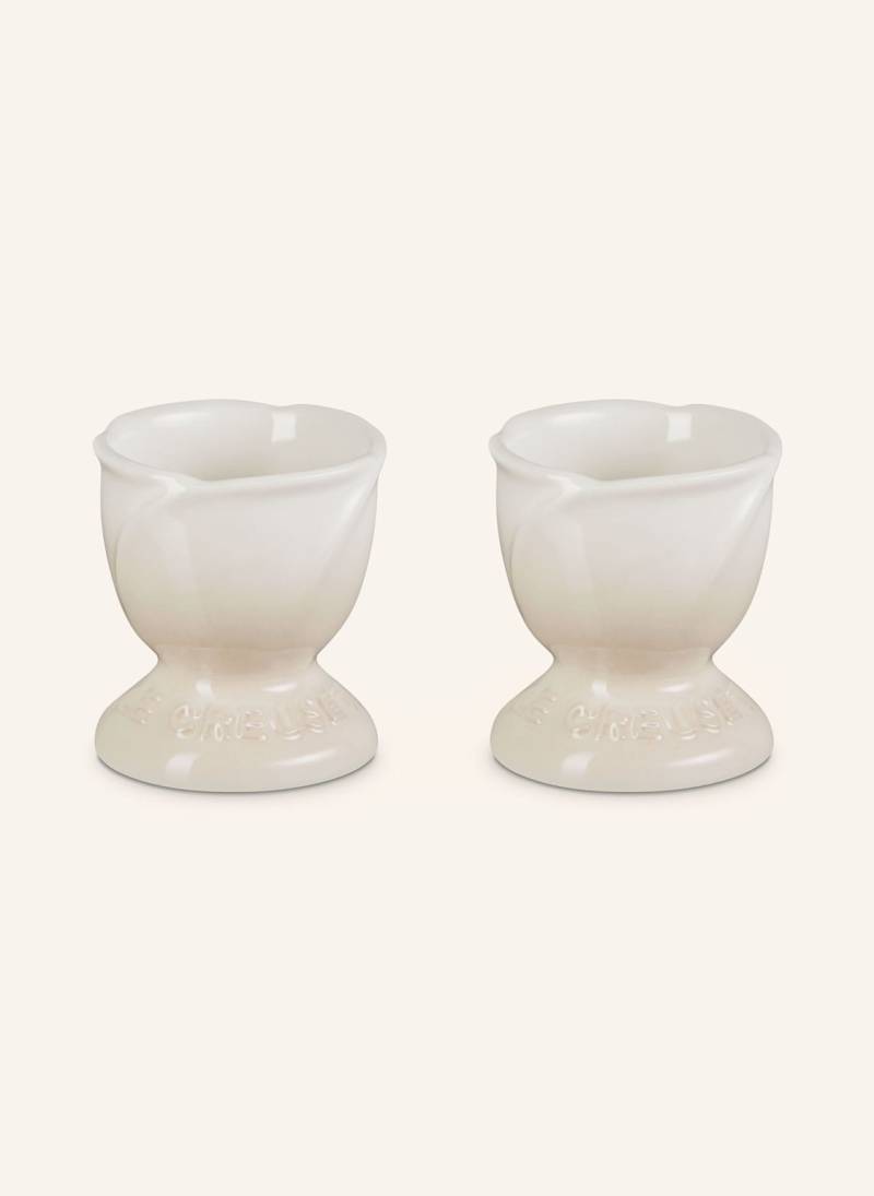 Le Creuset 2er-Set Eierbecher Jardin weiss von Le Creuset