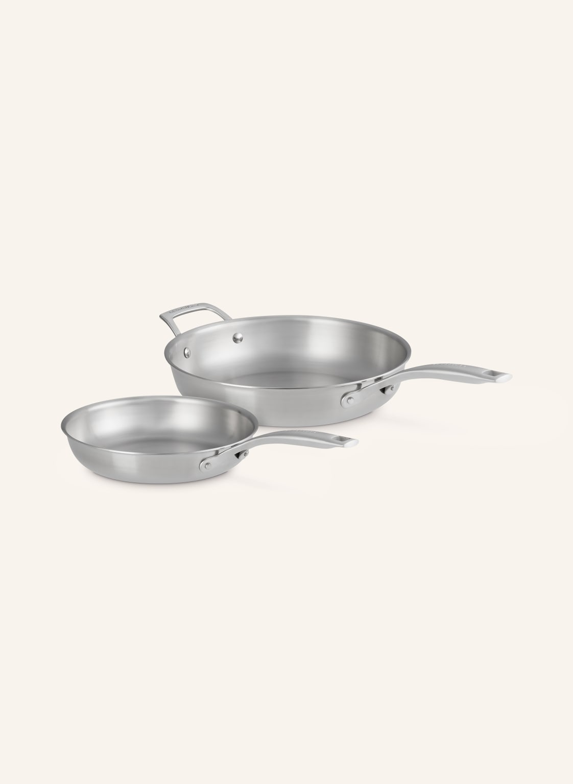 Le Creuset 2er-Set Pfannen silber von Le Creuset