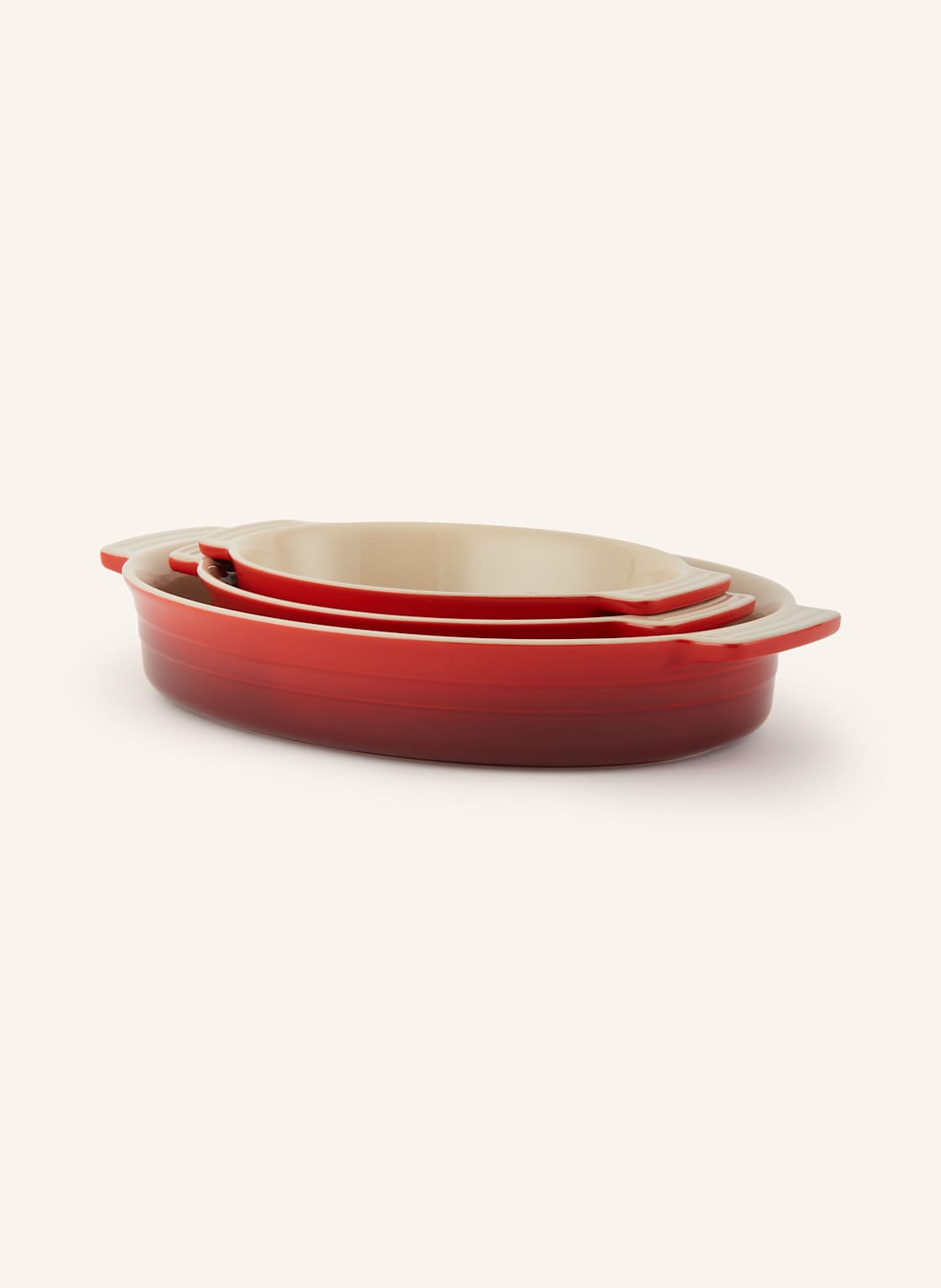 Le Creuset 3er-Set Auflaufformen Klassik rot Le Creuset 3er-Set Auflaufformen Klassik rot von Le Creuset