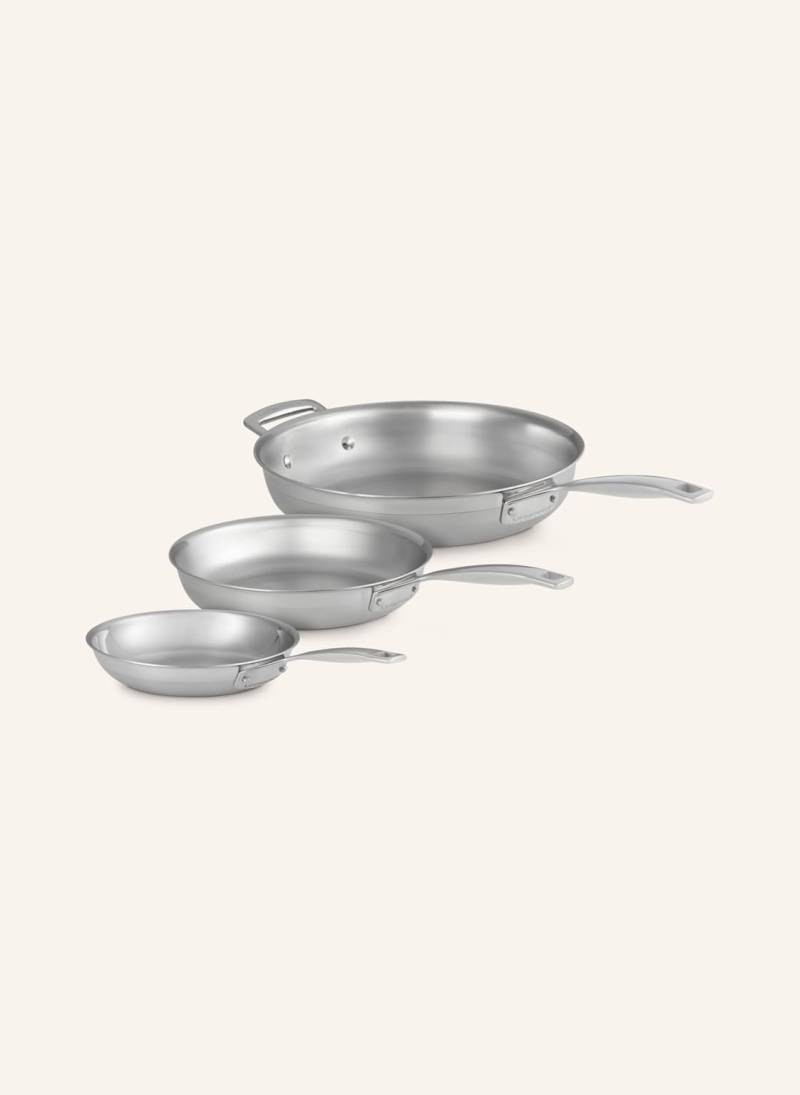 Le Creuset 3er-Set Pfannen silber von Le Creuset