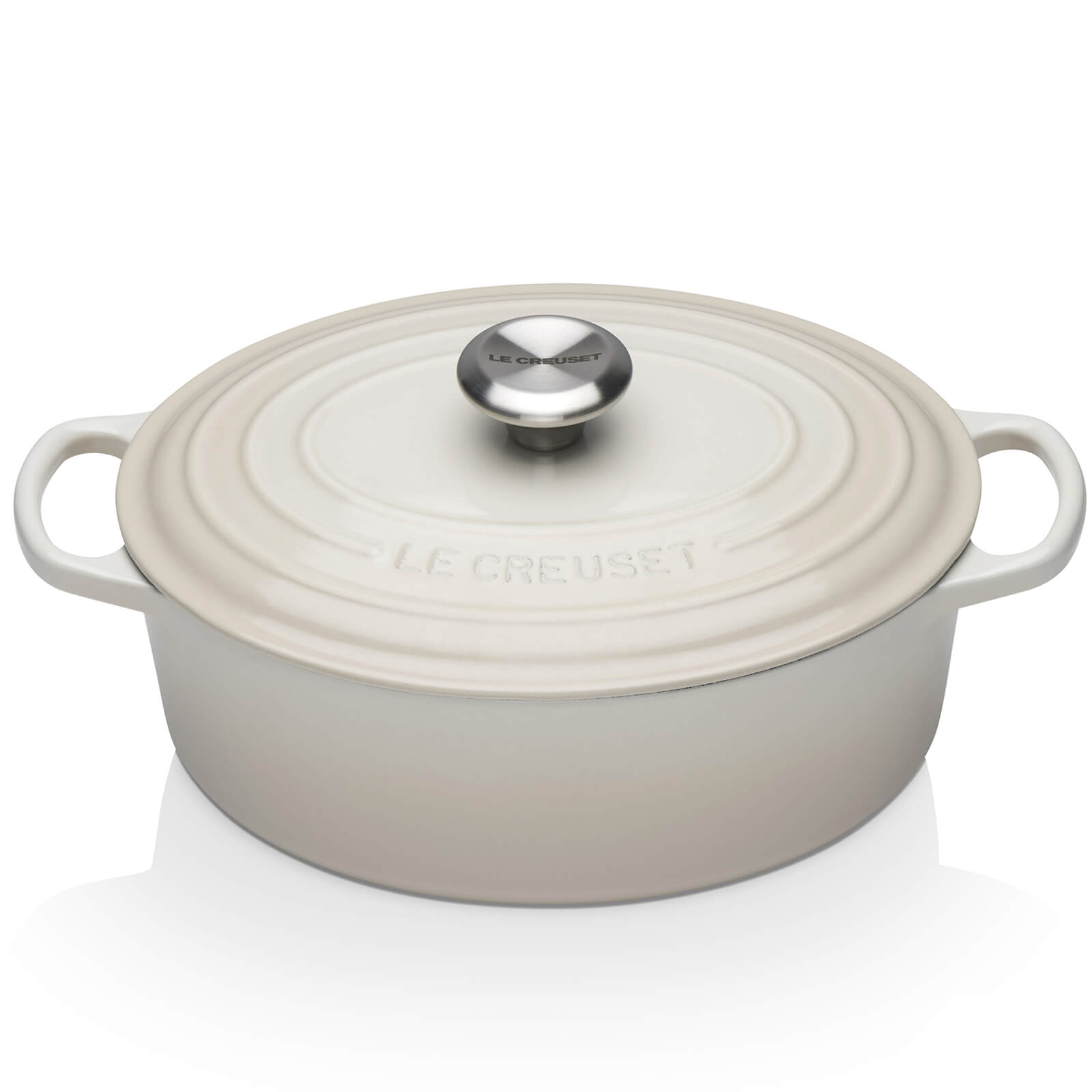 Le Creuset Signature Cast Iron Oval Casserole Dish - 27cm - Meringue von Le Creuset