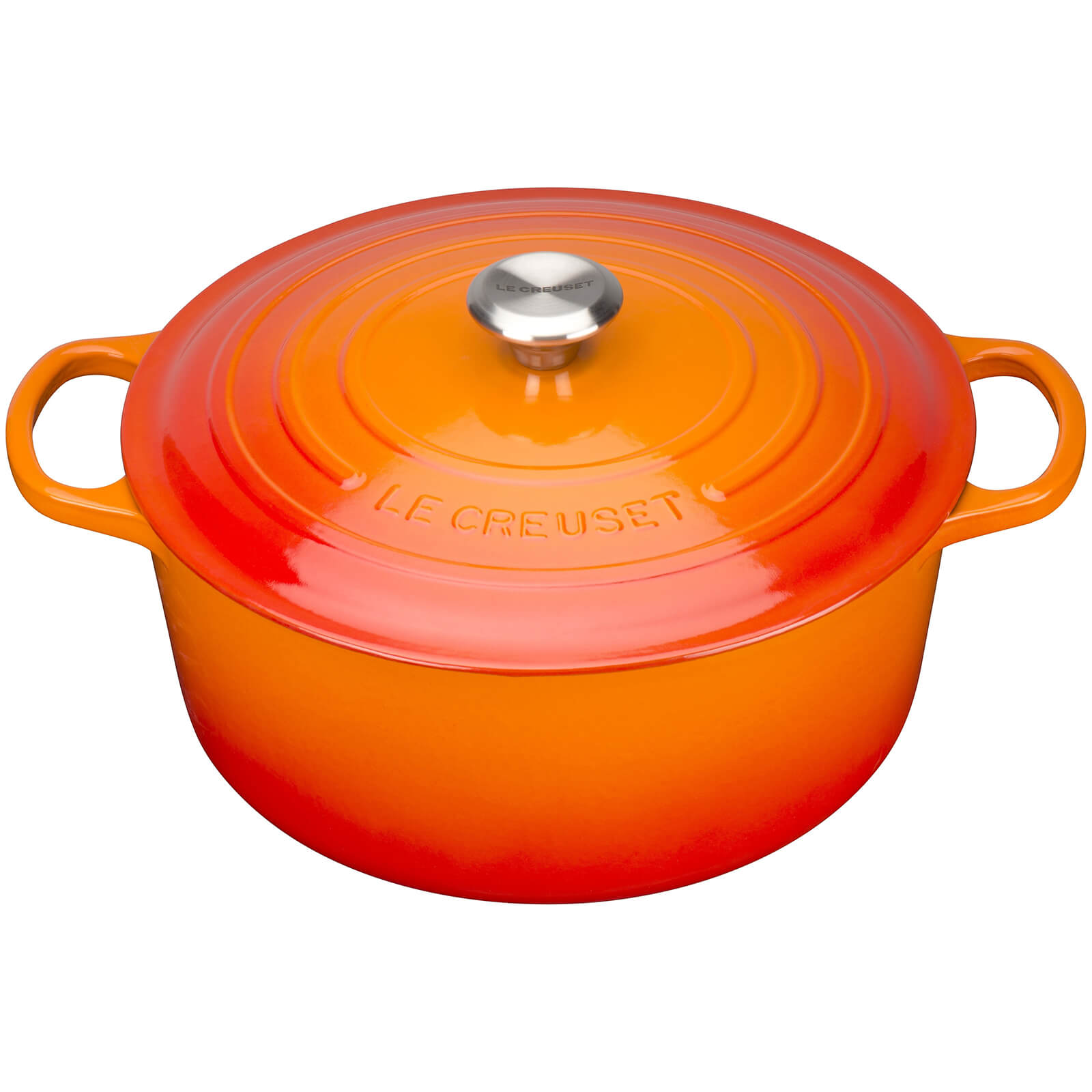 Le Creuset Signature Cast Iron Round Casserole Dish - 20cm - Volcanic von Le Creuset