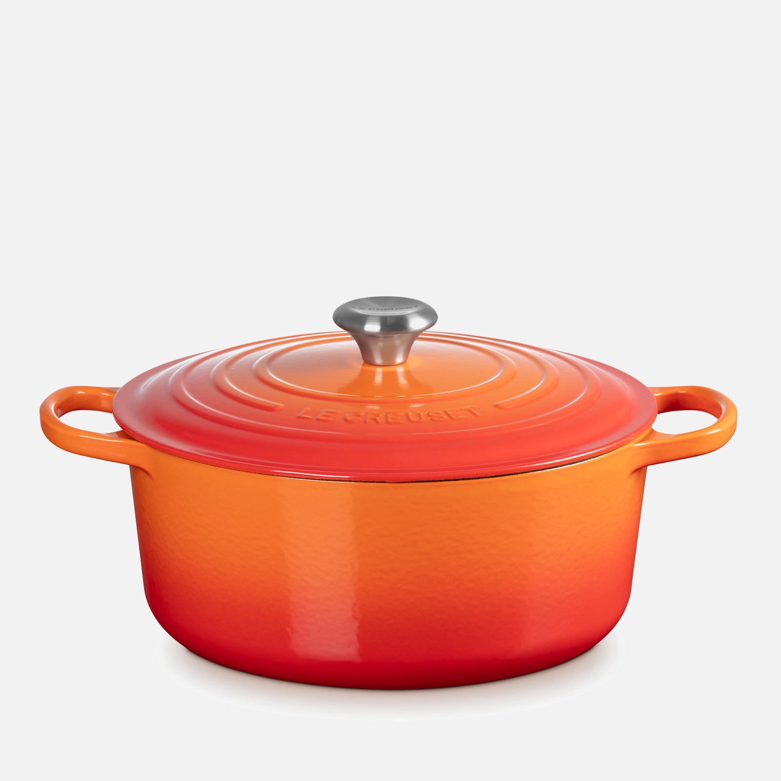 Le Creuset Signature Cast Iron Round Casserole Dish - 28cm - Volcanic von Le Creuset