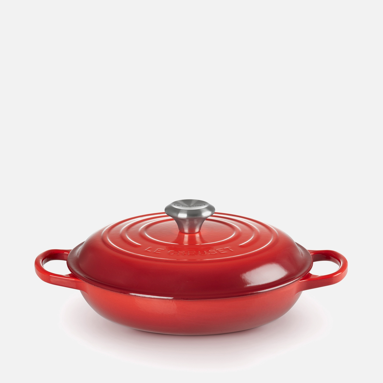 Le Creuset Signature Cast Iron Shallow Casserole Dish - 26cm - Cerise von Le Creuset