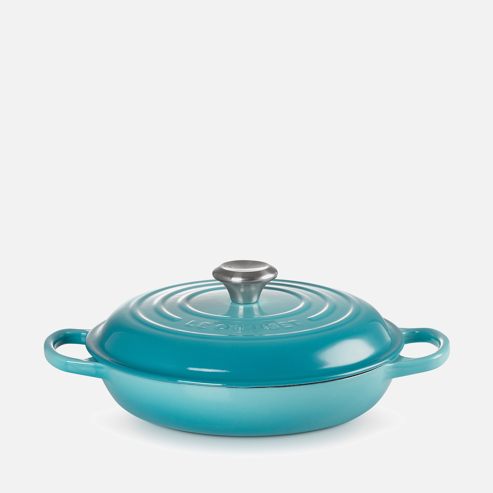 Le Creuset Signature Cast Iron Shallow Casserole Dish - 26cm - Teal von Le Creuset