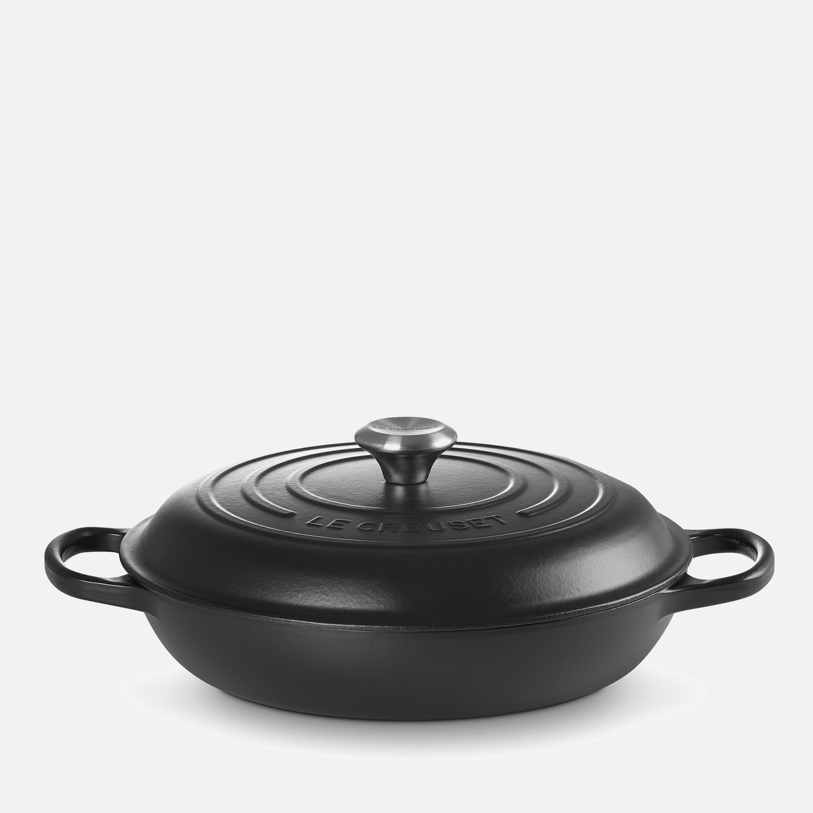 Le Creuset Signature Cast Iron Shallow Casserole Dish - 30cm - Satin Black von Le Creuset