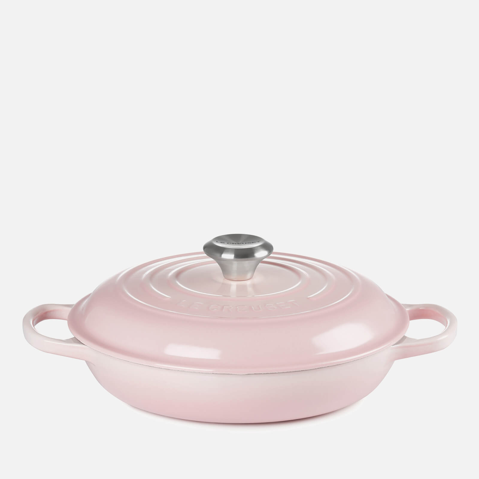 Le Creuset Signature Cast Iron Shallow Casserole Dish - 30cm - Shell Pink von Le Creuset