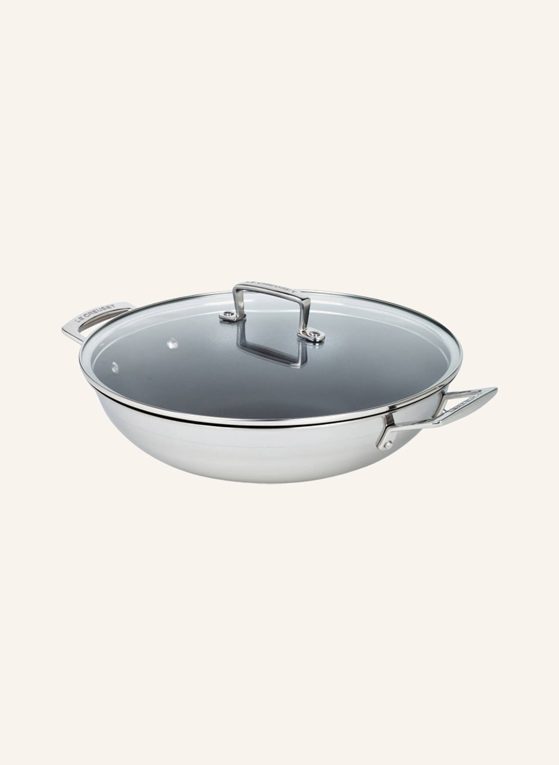 Le Creuset Wok silber von Le Creuset