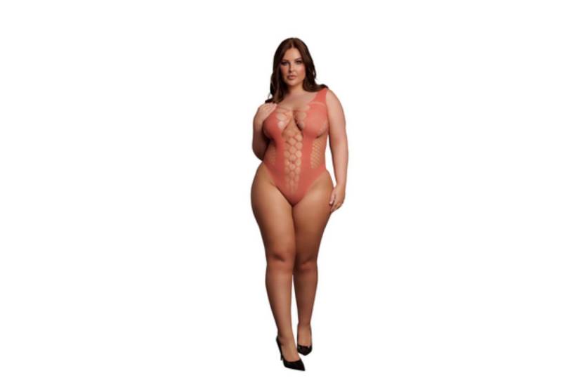 Le Desir Body Le Désir by Shots - V-Neck Teddy with Opaque Panel von Le Desir