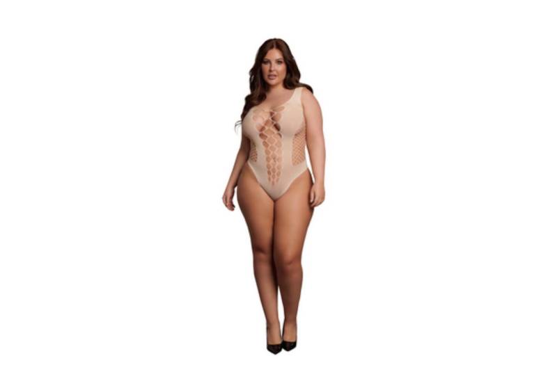 Le Desir Body Le Désir by Shots - V-Neck Teddy with Opaque Panel von Le Desir