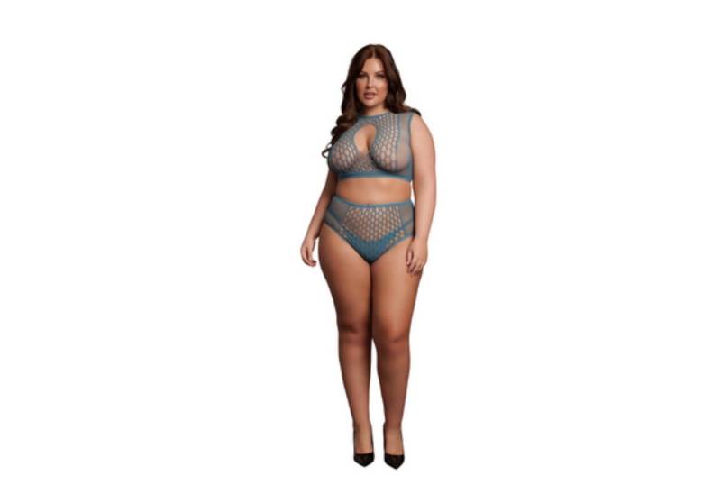 Le Desir Set: Bügelloser BH Le Désir by Shots - Duo Net Key-Hole Bra Set - Que von Le Desir