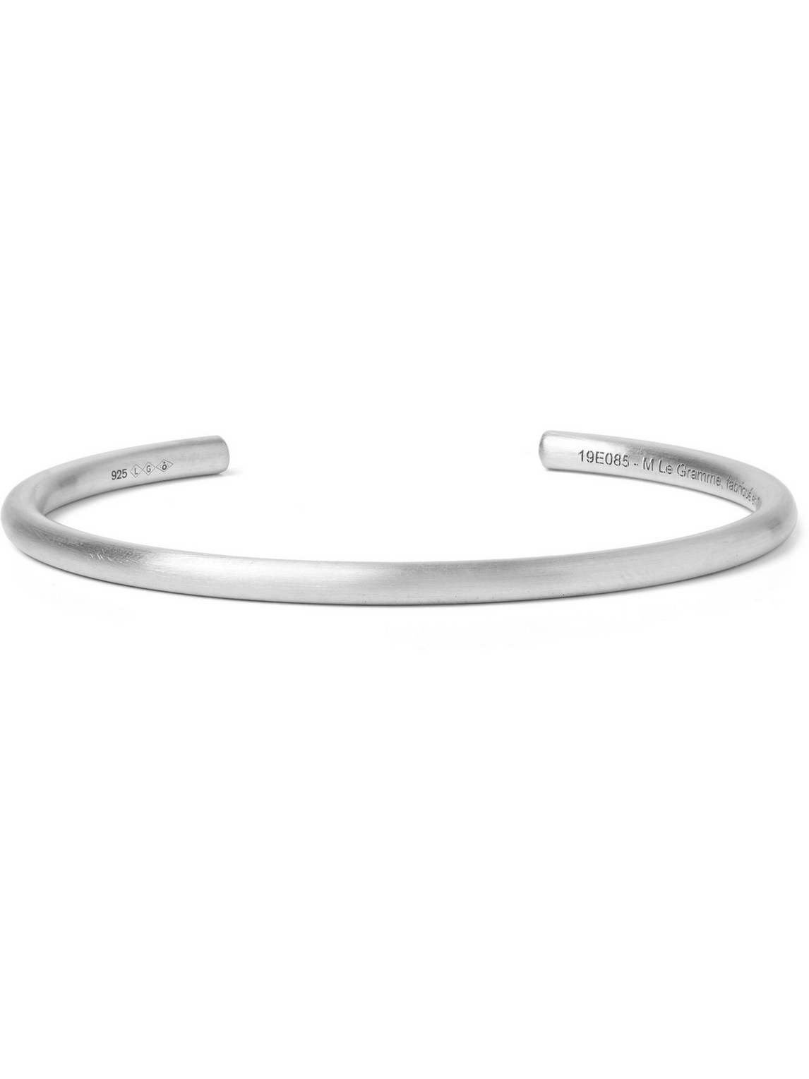 Le Gramme - Le 15 Brushed Sterling Silver Cuff - Men - Silver - M von Le Gramme