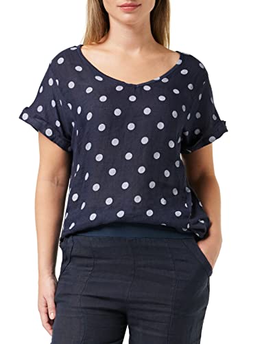 Le Jardin du Lin Damen Blouse, Marine / Weiß, 36(FR 38) von Le Jardin du Lin