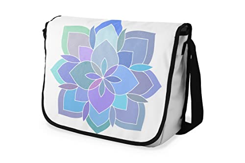 Le Jardin du Lin Digital Bedruckte Messenger Schultaschen mit Schwarzem Riemen für Mädchen und Jungen, Zurück zur Schule, Kuriertaschen für Schüler, Umhängetaschen, Größe: 29x36 Cm von Le Jardin du Lin