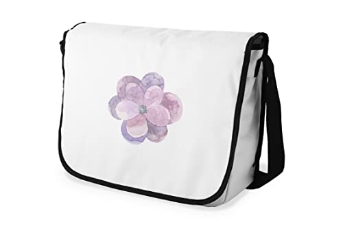 Le Jardin du Lin Digital Bedruckte Messenger Schultaschen mit Schwarzem Riemen für Mädchen und Jungen, Zurück zur Schule, Kuriertaschen für Schüler, Umhängetaschen, Größe: 29x36 Cm von Bonamaison