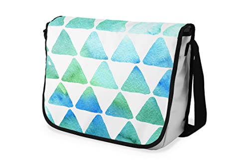 Le Jardin du Lin Digital Bedruckte Messenger Schultaschen mit Schwarzem Riemen für Mädchen und Jungen, Zurück zur Schule, Kuriertaschen für Schüler, Umhängetaschen, Größe: 29x36 Cm von Bonamaison