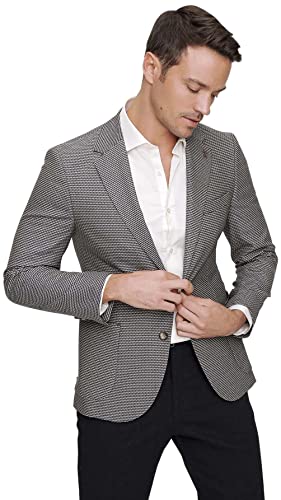 Le Jardin du Lin Men's TRMRVN100436 Business Casual Blazer, Navy Blau, 52 von Le Jardin du Lin