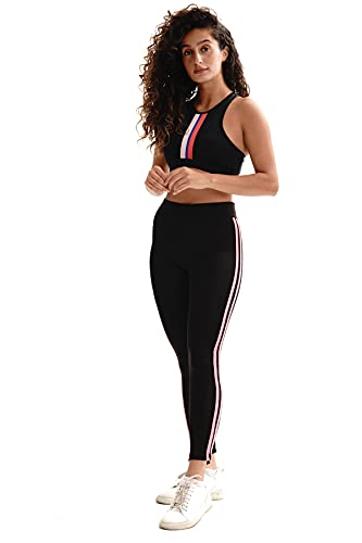 Le Jardin du Lin Women's TRTIGHT100024 Yoga Pants, Schwarz, L von Le Jardin du Lin