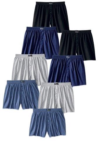 Le Jogger Boxer, (8 Stück), klassischer Basic aus angenehm weicher Baumwoll-Qualität bunt Boxershorts im 8er Pack von Le Jogger