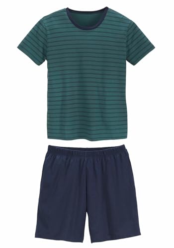 Le Jogger Herren Pyjama kurzer Shorty für Jungen, geringes Gewicht, atmungsaktiv, sorgt für eine Bequeme Nachtruhe von Le Jogger