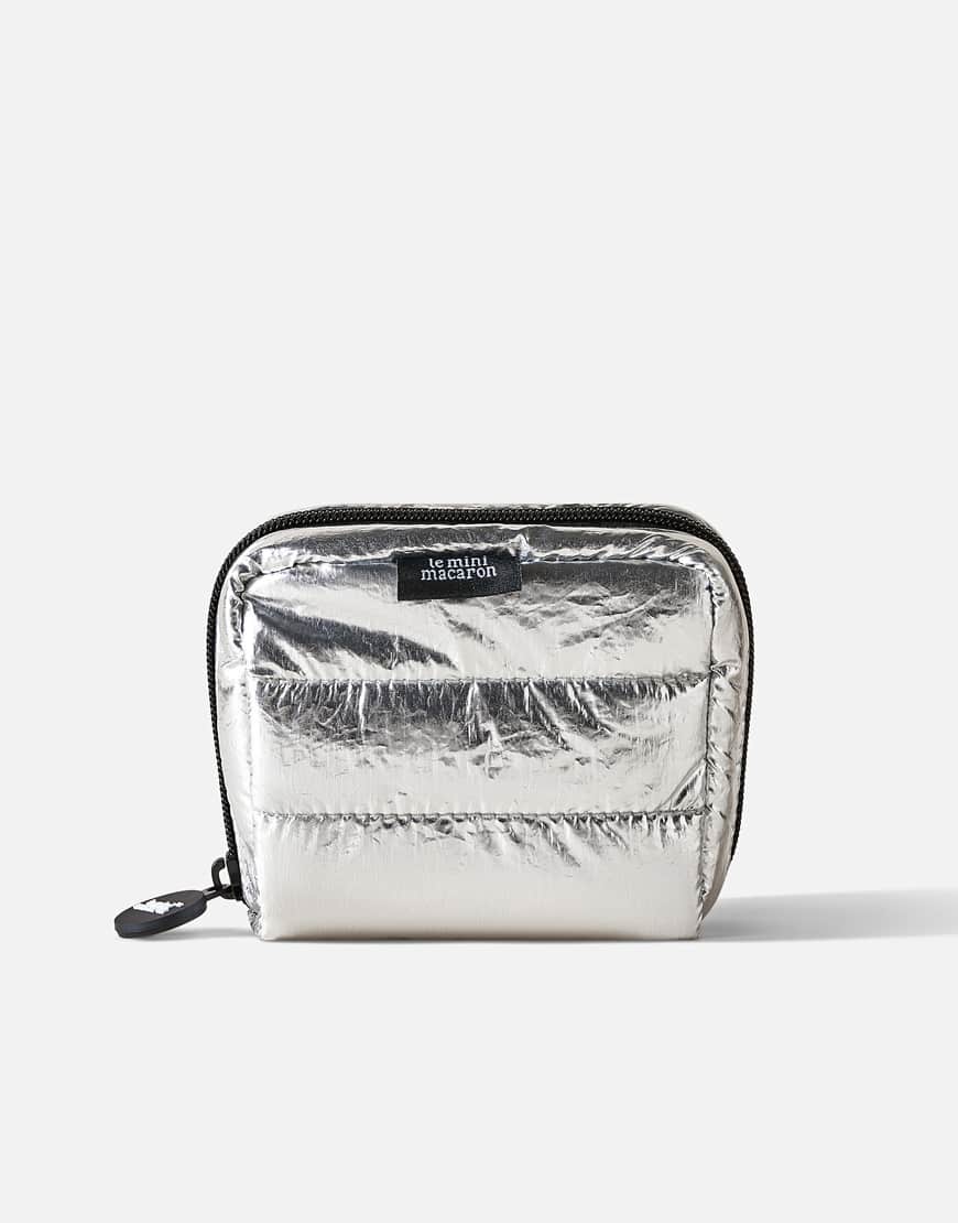 Le Mini Macaron - Disco - Kosmetiktasche-Silber von Le Mini Macaron