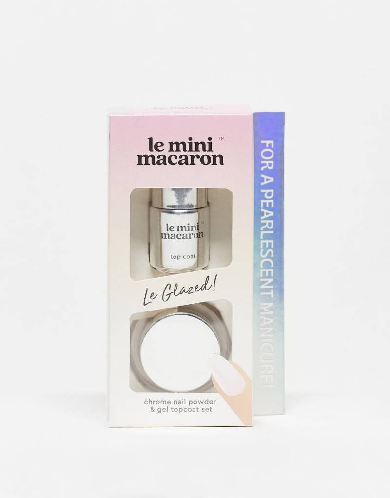Le Mini Macaron - Le Glazed Chrome Powder Set - Nailart-Pulver-Silber von Le Mini Macaron