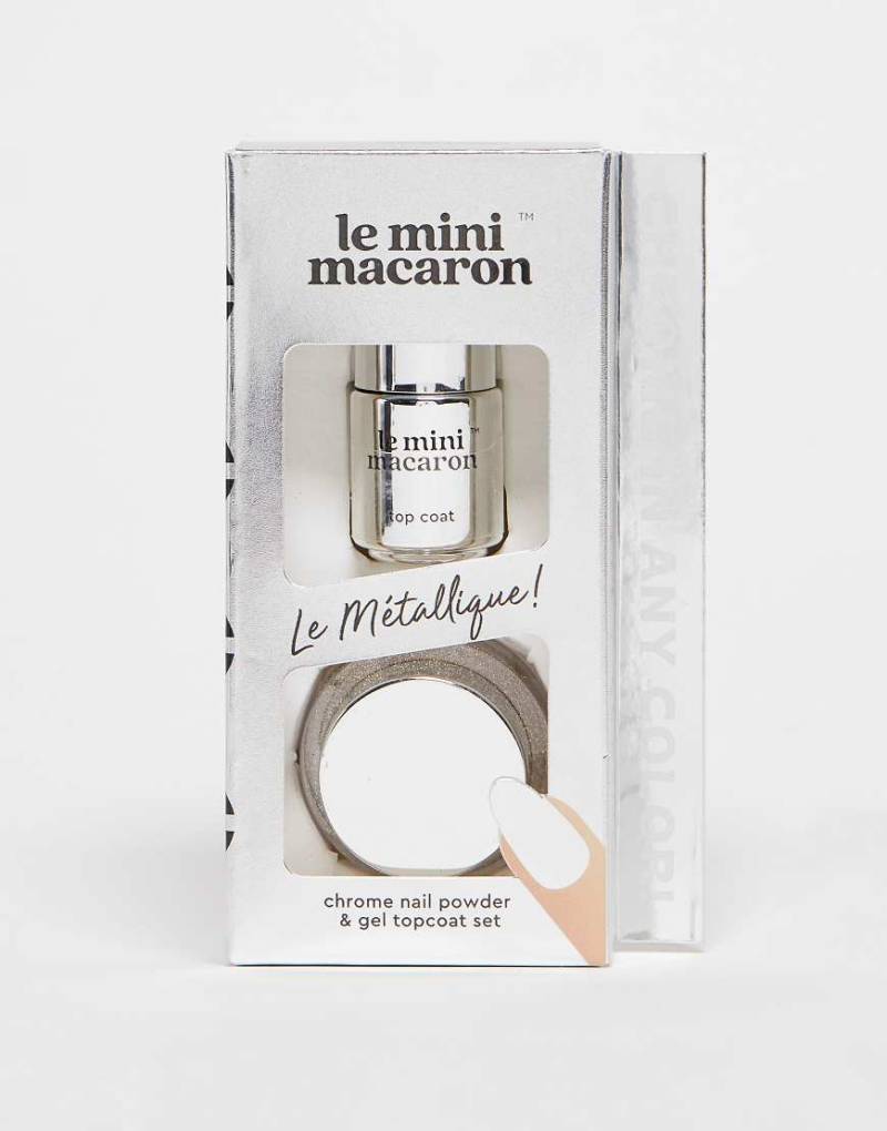 Le Mini Macaron - Le Metallique Chrome Powder Set - Nailart-Pulver-Silber von Le Mini Macaron
