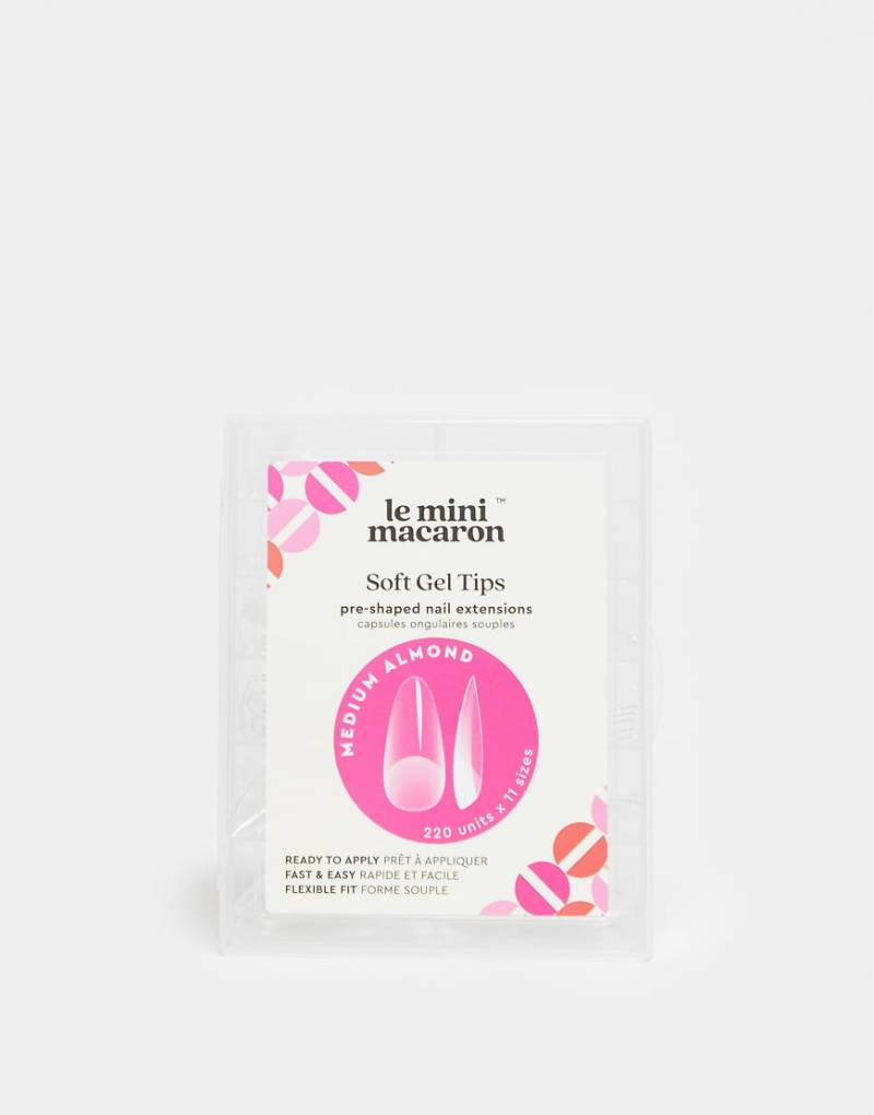 Le Mini Macaron - Mandelförmige Gel-Nagelverlängerungen in mittlerer Größe-Keine Farbe von Le Mini Macaron