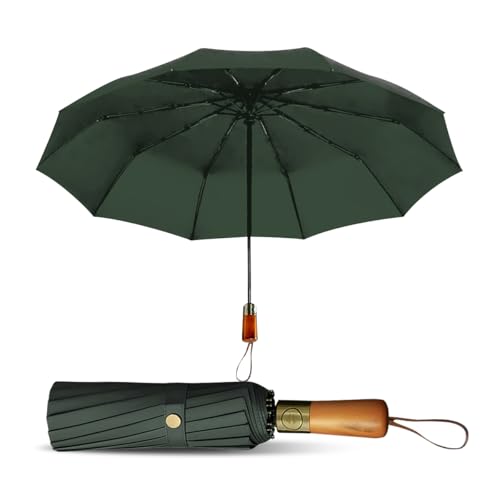 Le Monde du Parapluie - Automatischer Faltschirm für Herren - Dreifachschirm, grün, Klassisch Le Monde du Parapluie - Automatischer Faltschirm für Herren - Dreifachschirm, grün, Klassisch von Le Monde du Parapluie