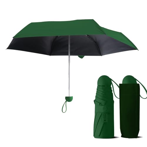 Le Monde du Parapluie - Faltbarer Regenschirm für Damen – mit passender Tasche – runder Griff, dunkelgrün, klassisch Le Monde du Parapluie - Faltbarer Regenschirm für Damen – mit passender Tasche – runder Griff, dunkelgrün, klassisch von Le Monde du Parapluie
