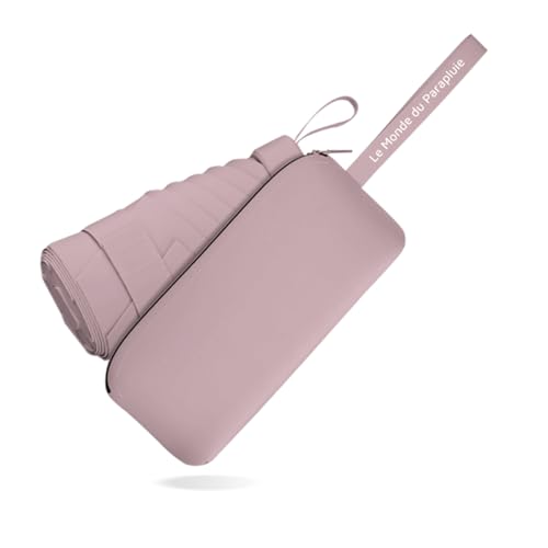 Le Monde du Parapluie Mini-Klappschirm für Damen, 6 Klappen, leicht und kompakt, 16 cm, Reiseformat, Tasche, winddicht, mit Ledertasche, Rosa Le Monde du Parapluie Mini-Klappschirm für Damen, 6 Klappen, leicht und kompakt, 16 cm, Reiseformat, Tasche, winddicht, mit Ledertasche, Rosa von Le Monde du Parapluie