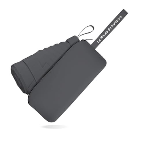 Le Monde du Parapluie Mini-Klappschirm für Damen – Regenschirm mit 6 Klappen – leicht und kompakt 16 cm – Reiseformat, Tasche, Tasche, winddicht – mit Lederetui – Schwarz Le Monde du Parapluie Mini-Klappschirm für Damen – Regenschirm mit 6 Klappen – leicht und kompakt 16 cm – Reiseformat, Tasche, Tasche, winddicht – mit Lederetui – Schwarz von Le Monde du Parapluie