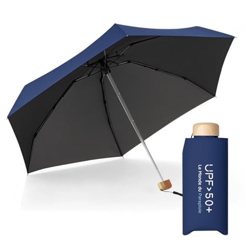 Le Monde du Parapluie Mini Regenschirm Damen Faltbar Regenschirm Flach 5-fach Faltbar Ultraleicht Kompakt Reiseformat Taschenschirm Winddicht UV-Schutz UPF 50+ UV Schutz Navy Le Monde du Parapluie Mini Regenschirm Damen Faltbar Regenschirm Flach 5-fach Faltbar Ultraleicht Kompakt Reiseformat Taschenschirm Winddicht UV-Schutz UPF 50+ UV Schutz Navy von Le Monde du Parapluie