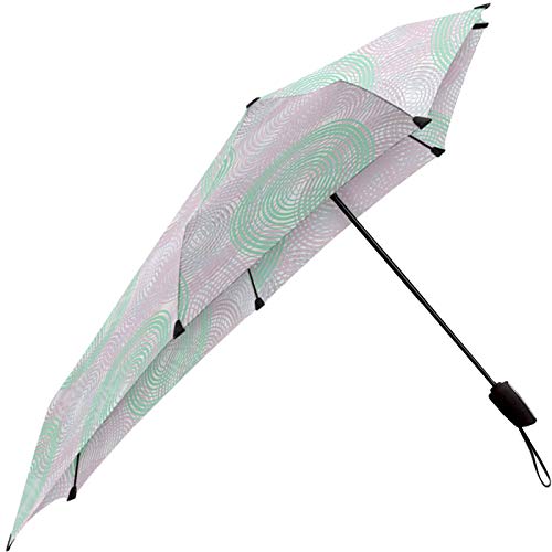 Le Monde du Senz Regenschirm mit Sturmschutz faltbar und automatischer Öffnung, 28 cm, lila/grün von Le Monde du Parapluie