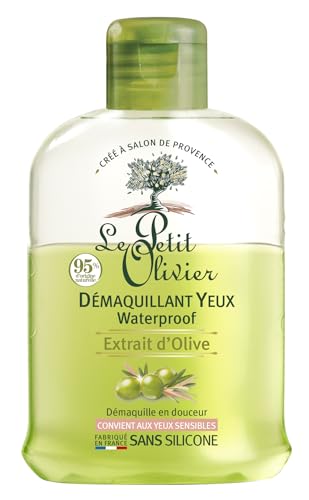 LE PETIT OLIVIER - Augen-Make-up-Entferner, wasserfest, Olivenextrakt – entfernt sanft Make-up – geeignet für empfindliche Augen – 98% natürlichen Ursprungs – ohne Silikon von Le Petit Olivier