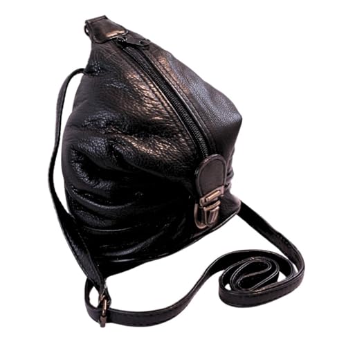Le Sabbi 30128blk, Damen Rucksackhandtasche, Schwarz (Black), 10x21.5x17 cm (W x H L) von Le Sabbi
