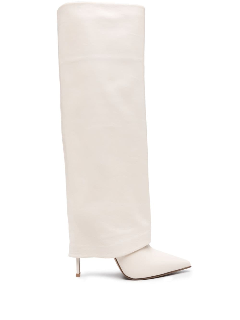 Le Silla Stiefel aus Lackleder 120mm - Nude von Le Silla