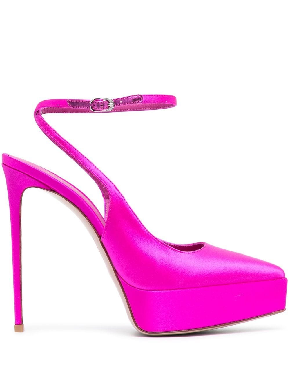 Le Silla Uma Satin Slingback-Pumps 140mm - Rosa von Le Silla