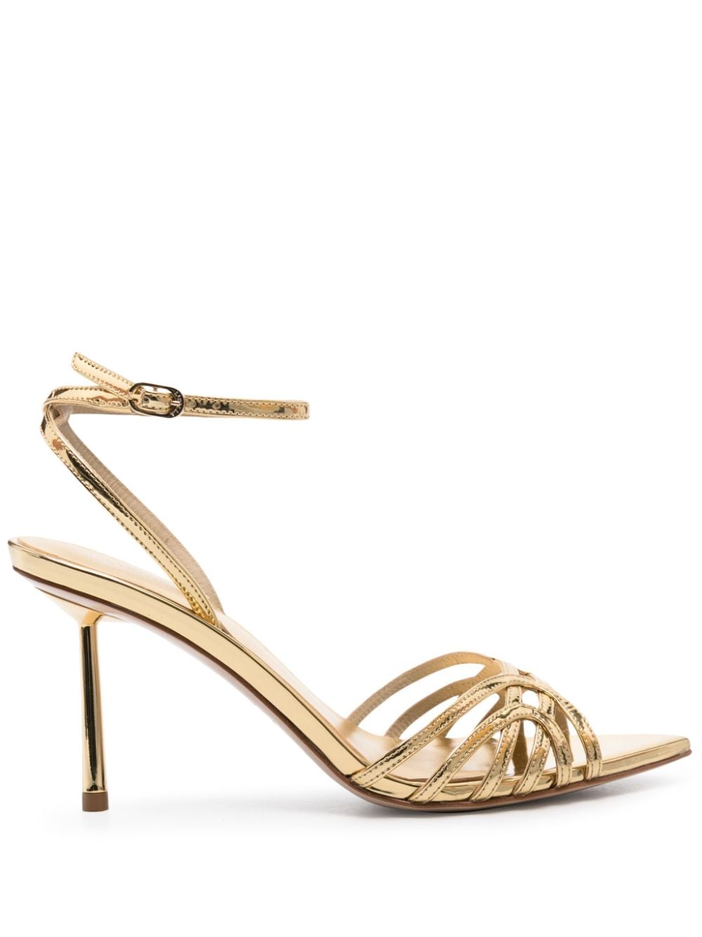 Le Silla Sandalen aus Lackleder 90mm - Gold von Le Silla